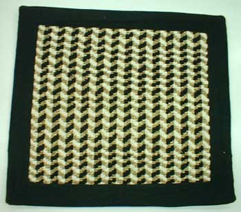 Black Jute Door Mat
