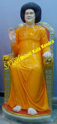 Polished Satya Sai Baba Statues, Packaging Type : Carton Box