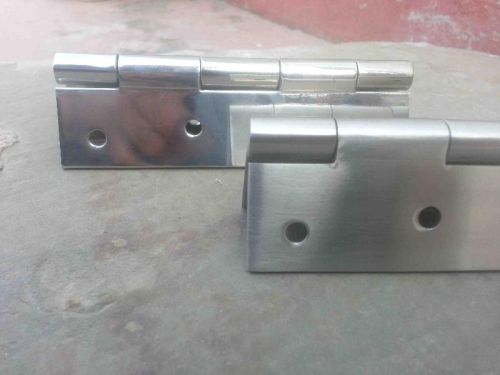 GENIE Polished Stainless Steel Hinges, Length : 2inch, 3inch, 4inch, 5inch