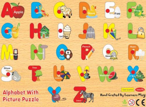Alphabet Picture Puzzle, Feature : Bright Coloful