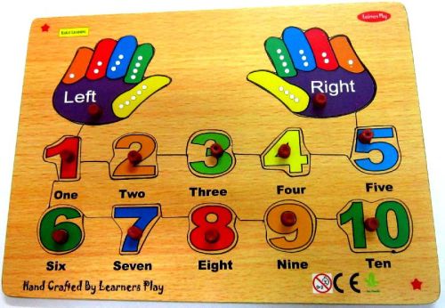 Learners Play Hand Counting Knob Puzzle
