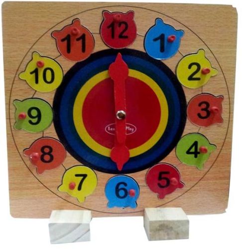 Learners Play Pine MDF Learning Clock