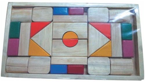 Learners Play Wooden Building Blocks