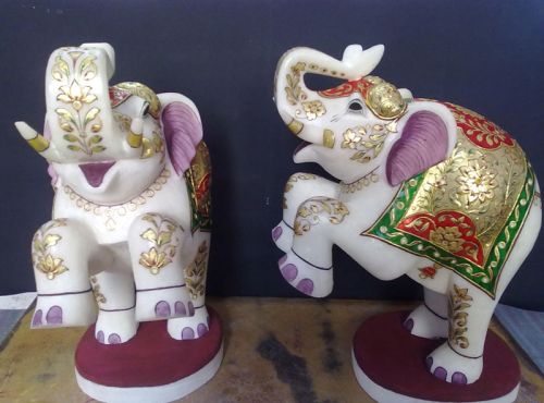 Marble Elephant Statue for Decoration