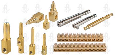 Polished Brass Electrical Pins 4inch