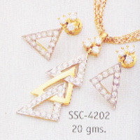 Polished Imitation Pendant Set -07 15-30mm