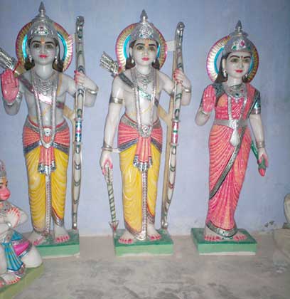 Vinod Murti RAM Darbar Marble Statues