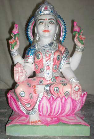 Goddess Laxmi Statue Glms - (02), Color : Multi