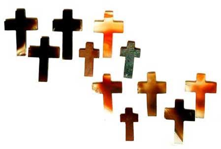 Gemstone Cross Pendants