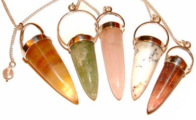 Gemstone Wiccan Pendulums