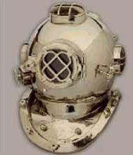 18 Inch Nickle Finish Diving Helmet