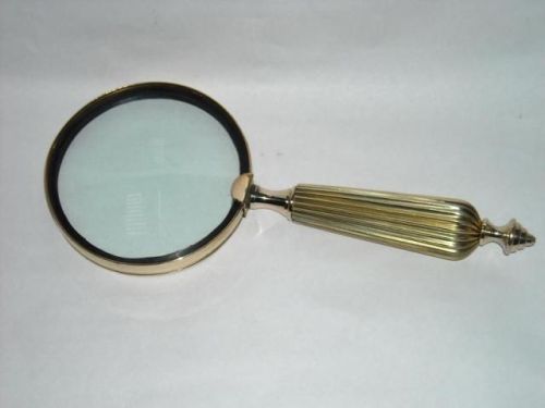 4 Inch Magnfying Glass With Brass Handle