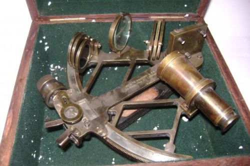 8 Inch German Pattern Sextant With Wooden Box