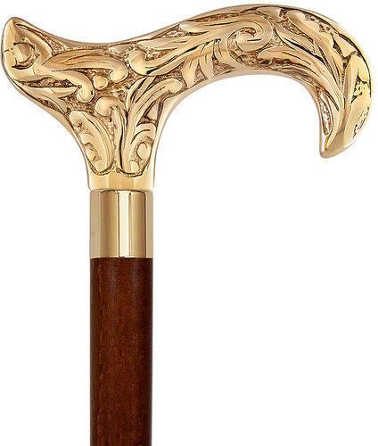 Antique Brass Handle Walking Stick