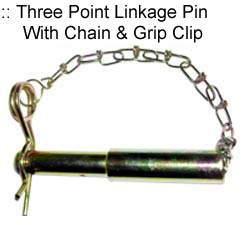 Three Point Linkage Pin With Chain & Grip Clip