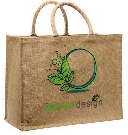 Printed Jute Shopping Bag