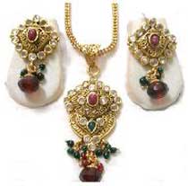 Kundan Pendant Set - (model No. - Kj - 5)