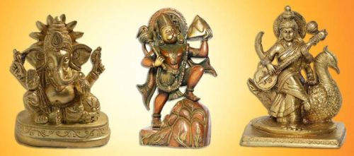 SAMAGRIKART Brass Idols