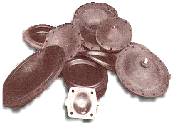 Plain Rubber Diaphragm, Width : 100-500mm