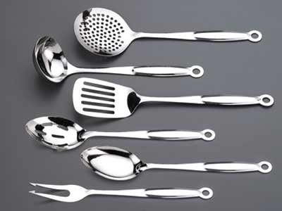 Polished Stainless Steel Glory Design Kitchen Tools