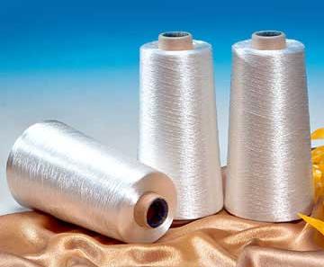 Plain Viscose Filament Yarns, Color : White for Knitting, Embroidery