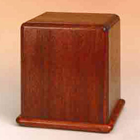 Brown Wooden Cremation Urn