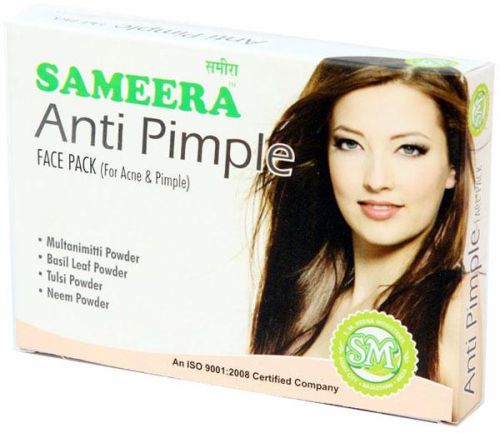 Sameera Anti Pimple Face Pack, For Parlour, Personal, Packaging Type : Packet