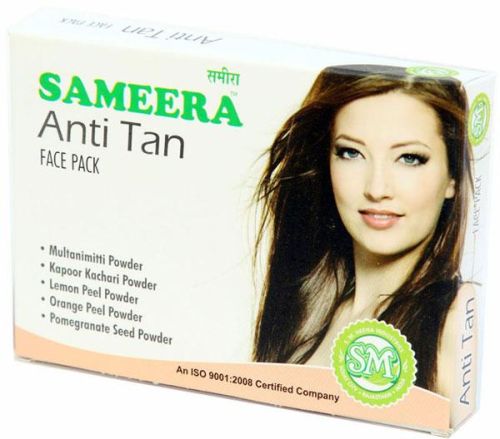 Sameera Anti Tan Face Pack, For Parlour, Personal, Packaging Type : Packet