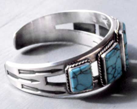 Polished Hammered Bracelet