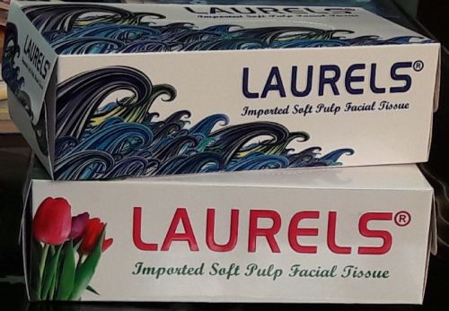 Laurels Face Tissue, Sheet Size : 20 CM X 20 CM