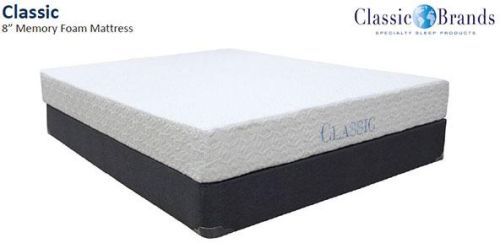 Classic Brand Ashbourne 8 Inch Twin XL Memory Foam Mattress
