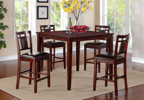 Lifestyle Westlake Pub Table and Four Pub Stools - Espresso