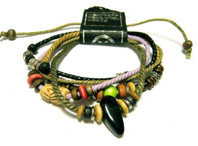 Beaded Leather Bracelet