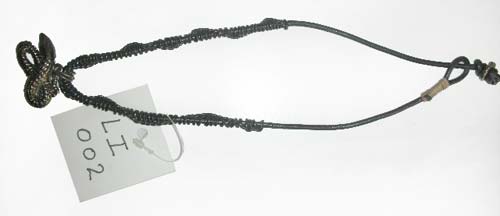 Plain Polished Premium Genuine Leather Pendant Necklace Antique