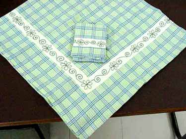 Printed Cotton Table Cloth for Home, Hotel