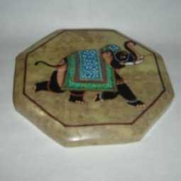 Elegant Soapstone Coaster for Decoration Use, Tableware