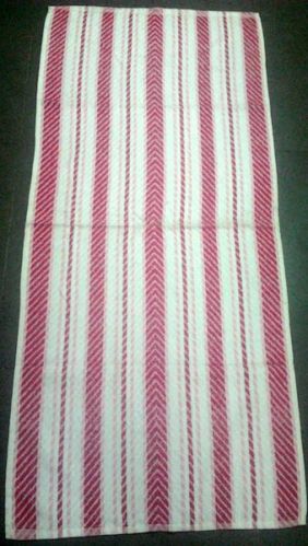 V Border Pink Towel
