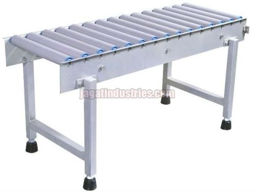 Semi Automatic Gravity Roller Conveyor, Color : Metallic