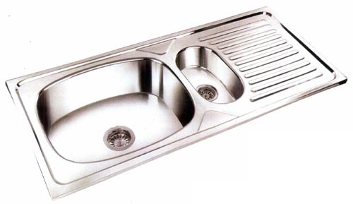 Single Bowl and Veg Bowl With Drain Board