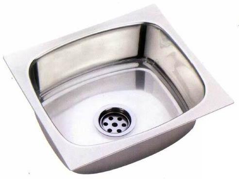 Creazal Polished Stainless Steel Single Small Bowl Sink, For Bathroom, Kitchen, Color : Silver