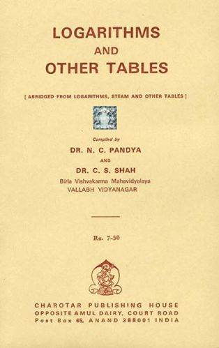 Logarithms and Other Tables Book, Paper Type : Four Color Jacket Cover