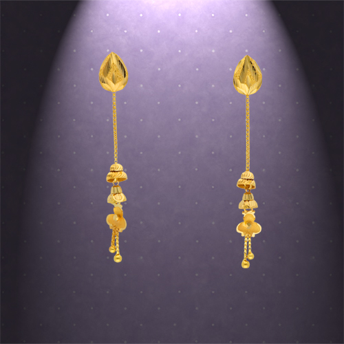 Gold Rajkot Earrings, Occasion : Casual Wear, Part Wear, Weeding Wear