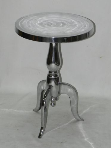 Accent Table Cast Alum Polished