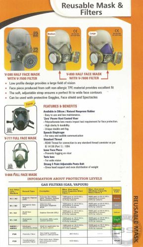 Venus Safety Reusable Respirators, For Industries, Feature : Confortable