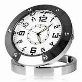 SPY HIDDEN CAMERA STEEL CLOCK
