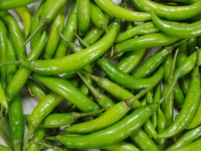 Fresh green chilli, Application : Cooking