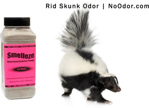 SMELLEZE Eco Skunk Spray Odor Eliminator: 50 Lb. Powder Gets Foul