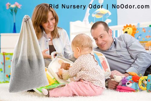 SMELLEZE Reusable Nursery Odor Removal Deodorizer Pouch: Rids Child