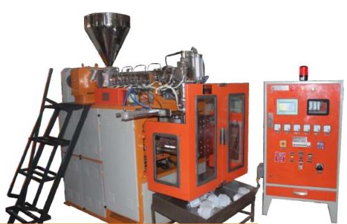 Single Station Angular Blow Molding Machine