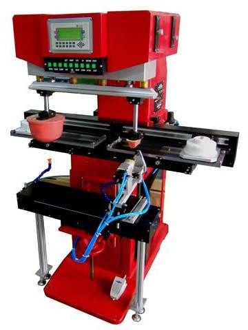 Two Color Shoe Heel Pad Printing Machine